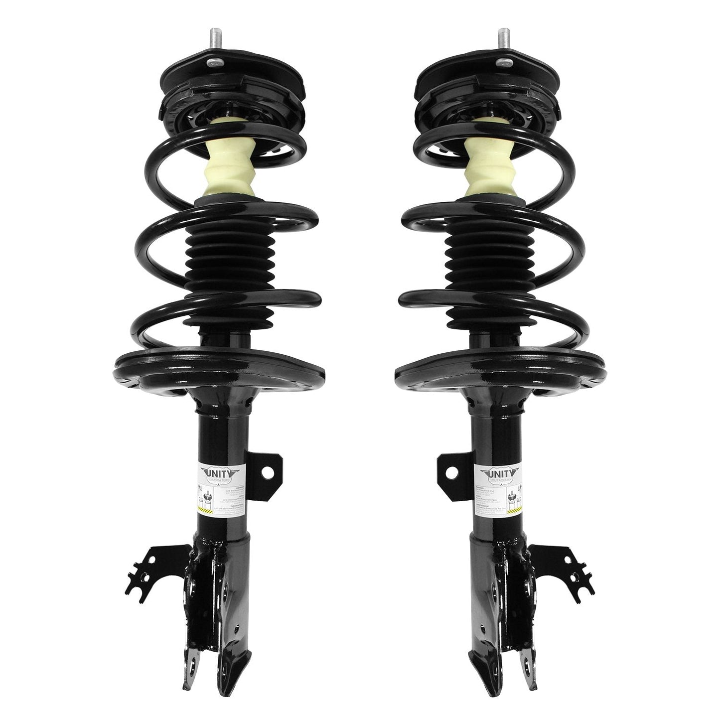 UNITY AUTOMOTIVE 2-11693-11694-001 Front 2 Wheel Complete Strut Assembly Kit 2012-2014 Toyota Camry