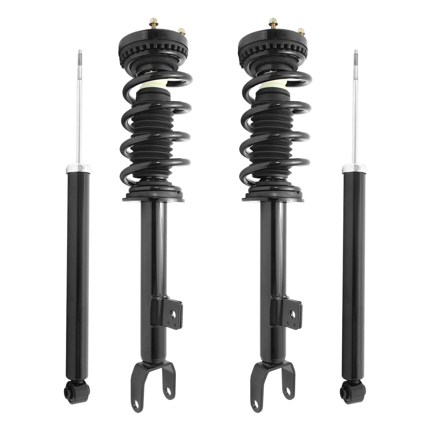 UNITY AUTOMOTIVE 4-11540-253600-001 4 Wheel Complete Strut Assembly Shock Kit Fits 2012-2018 Dodge Challenger R/T