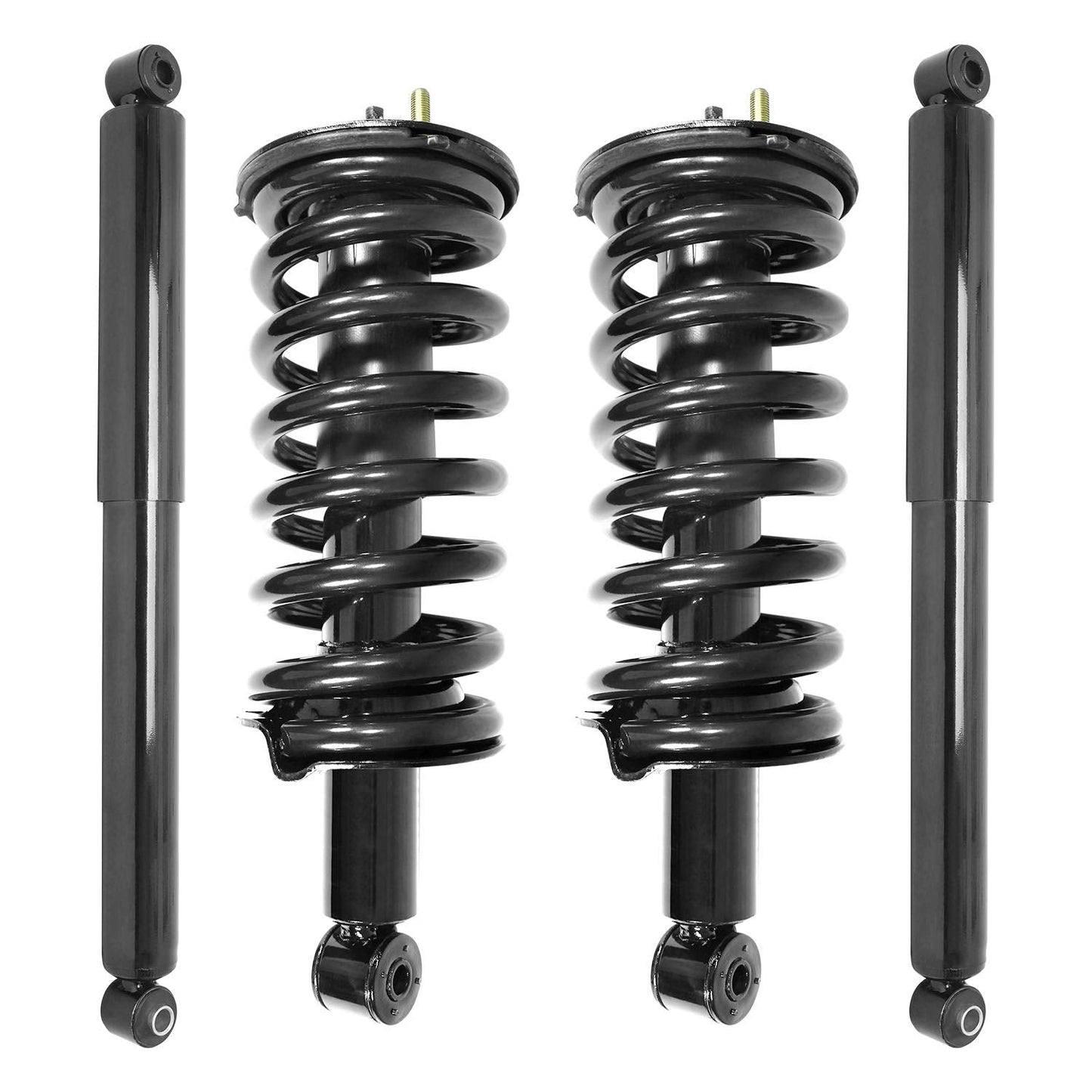 Unity 4-11300-255400-001 Front and Rear 4 Wheel Complete Strut Assembly with Gas Shock Kit