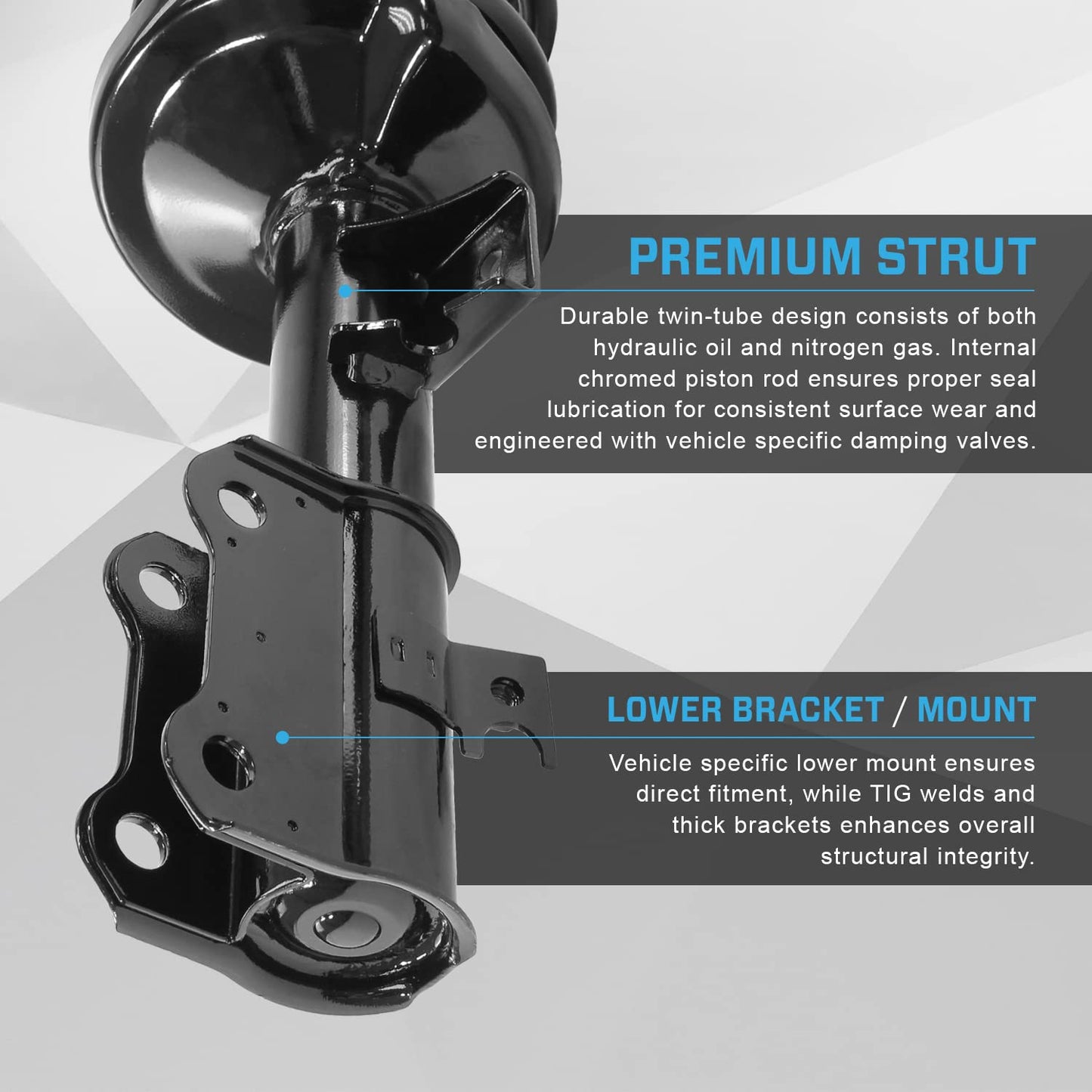 Unity Automotive 13221 Front Left Replacement Complete Strut Assembly Fits 2004-2010 BMW X3
