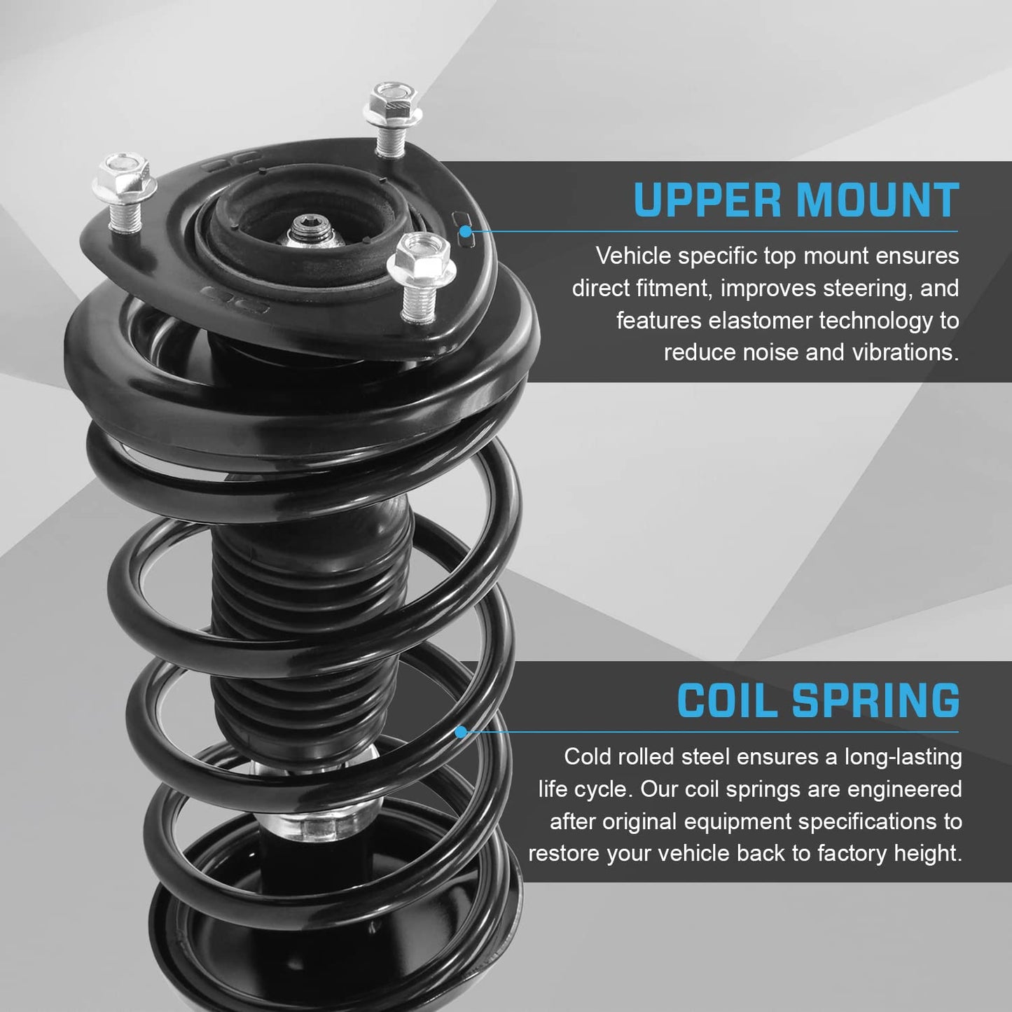 Unity Automotive 13221 Front Left Replacement Complete Strut Assembly Fits 2004-2010 BMW X3