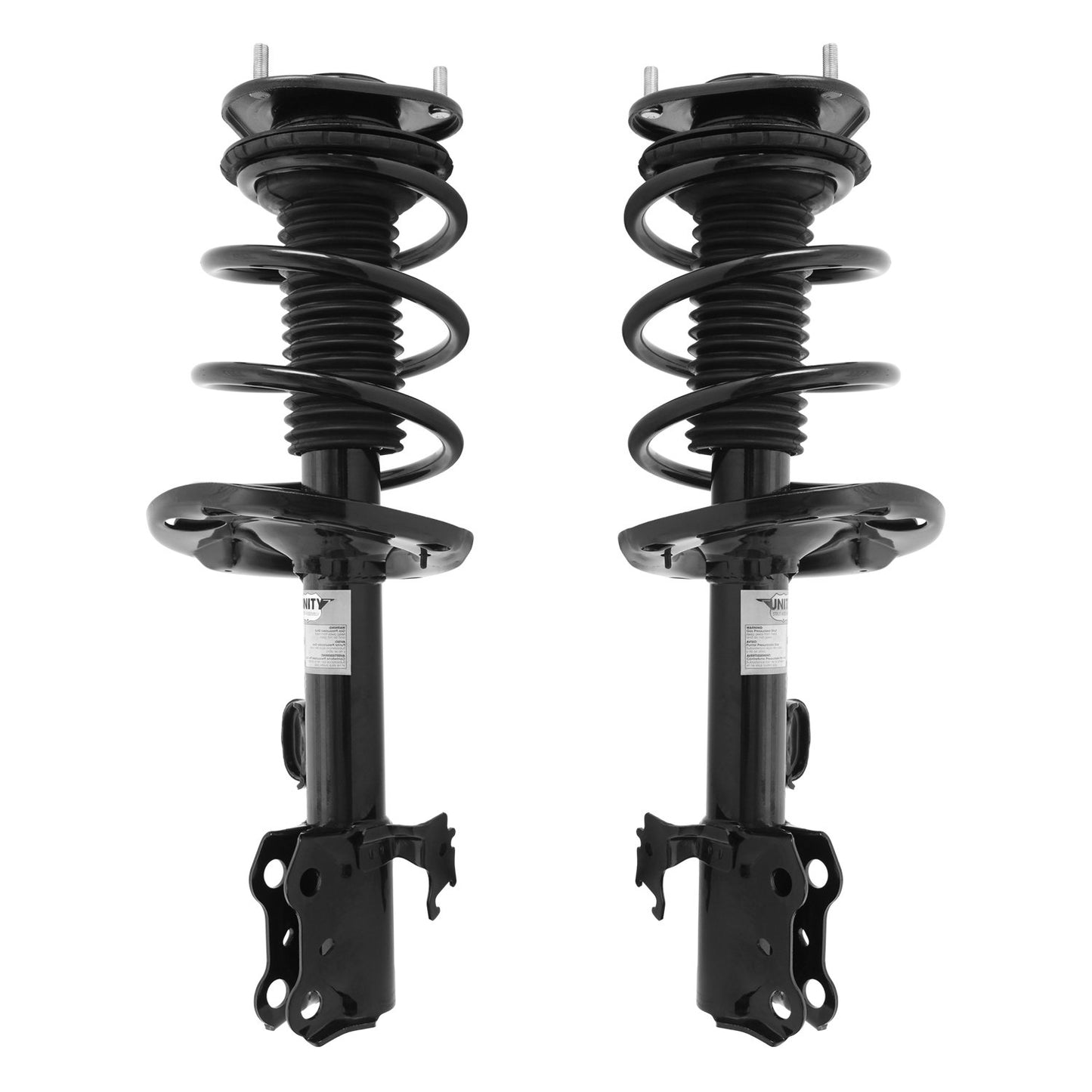 UNITY AUTOMOTIVE 2-11253-11254-001 Front 2 Wheel Complete Strut Assembly Kit 2006-2008 Toyota Rav4