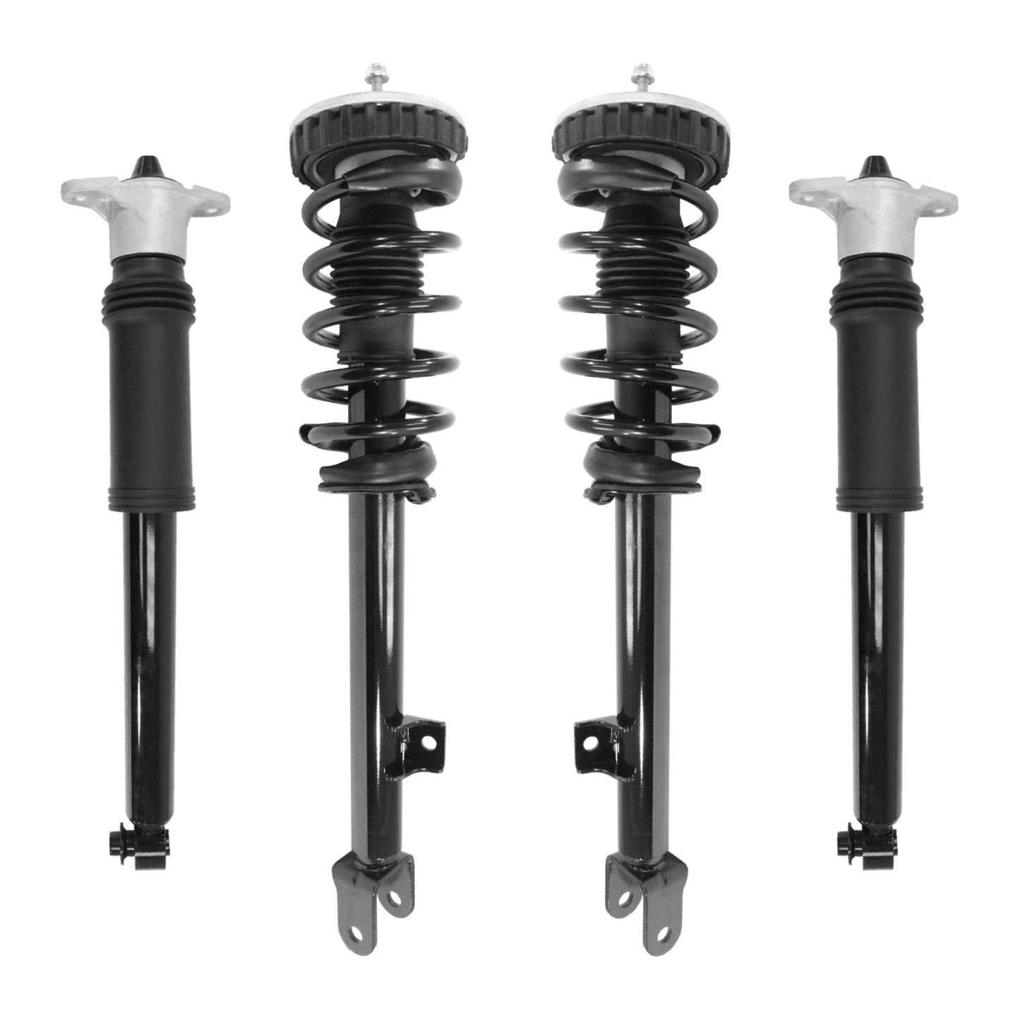 UNITY AUTOMOTIVE 4-11165-259940-001 Front and Rear Replacement Complete Strut Assembly Shock Kit Fits 2009-2014 Hyundai Genesis