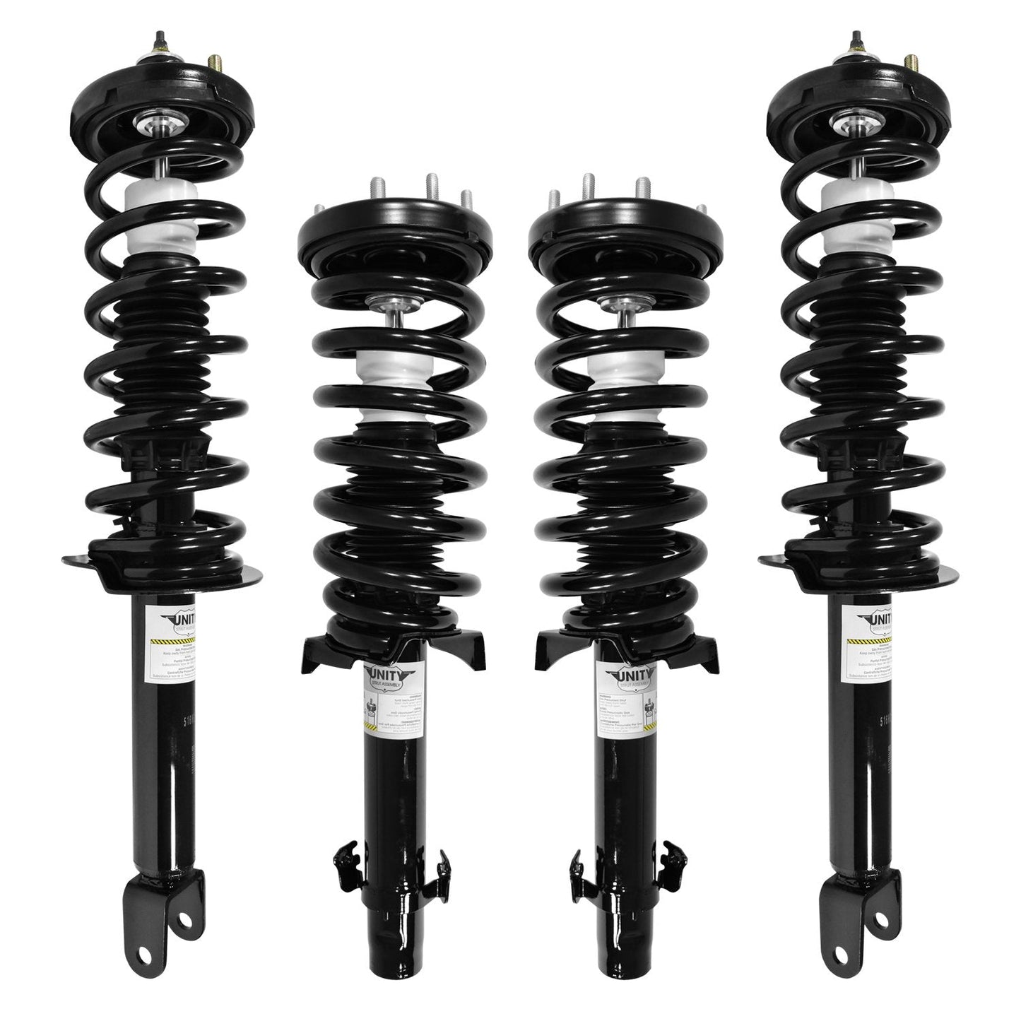 Unity 4-11235-15180-001 Front and Rear 4 Wheel Complete Strut Assembly Kit