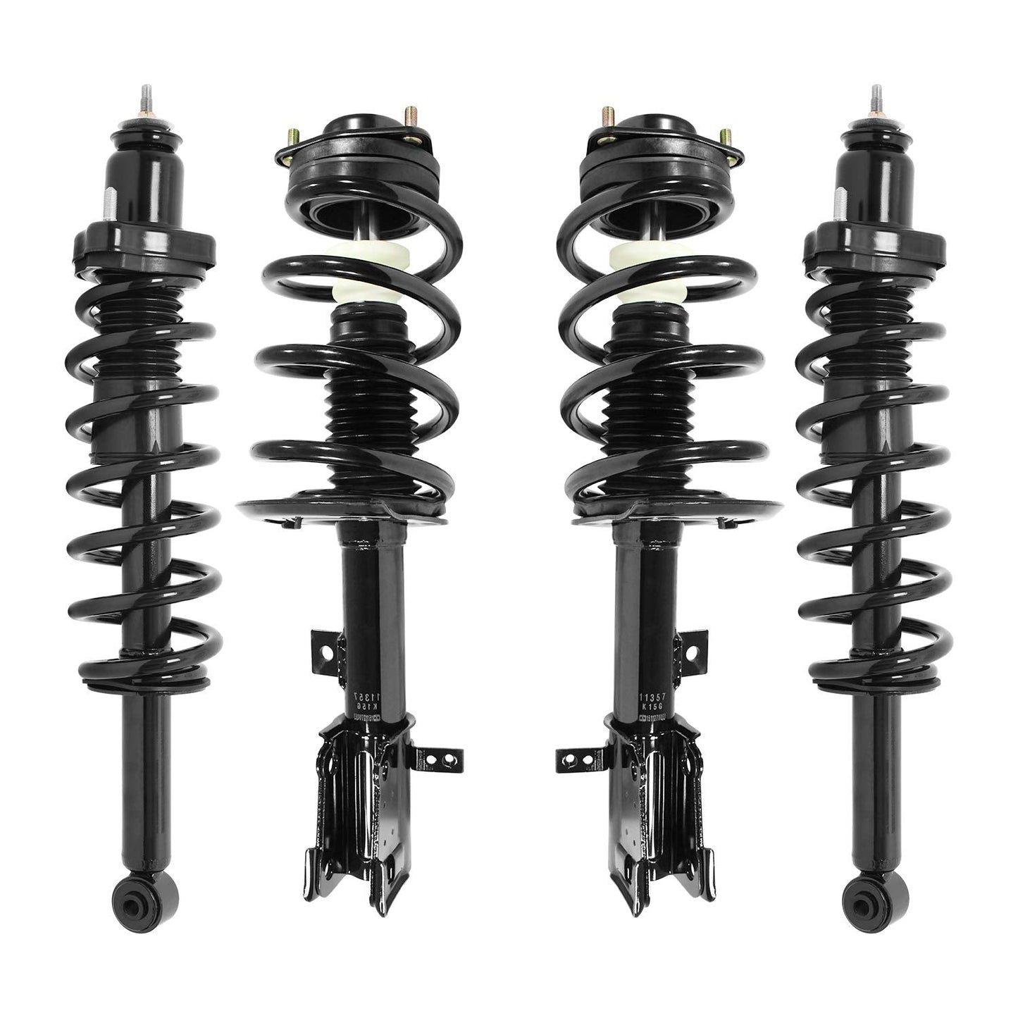 4-11357-15550-001 4 Wheel Complete Strut Assembly Kit 2009-2010 Dodge Journey