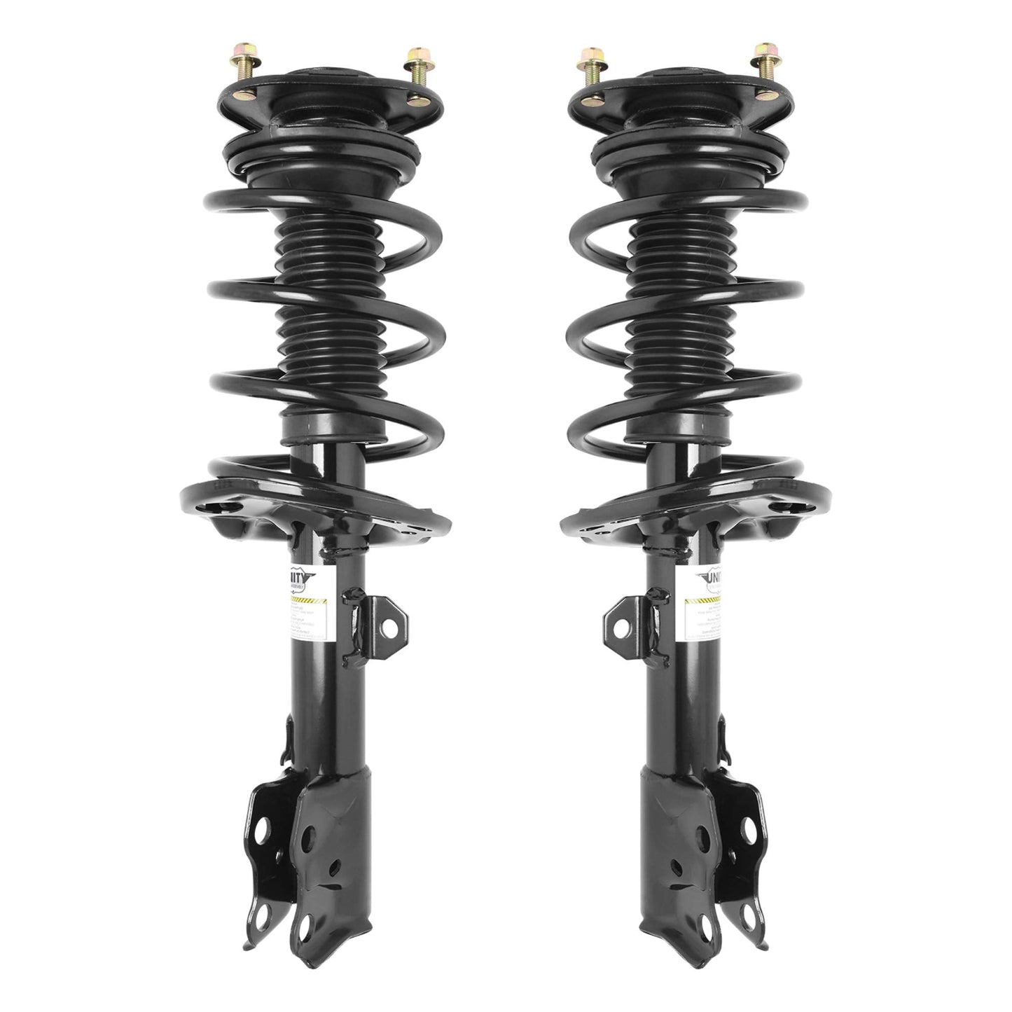 UNITY AUTOMOTIVE 2-11585-11586-001 Front 2 Wheel Complete Strut Assembly Kit 2014-2017 Toyota Corolla