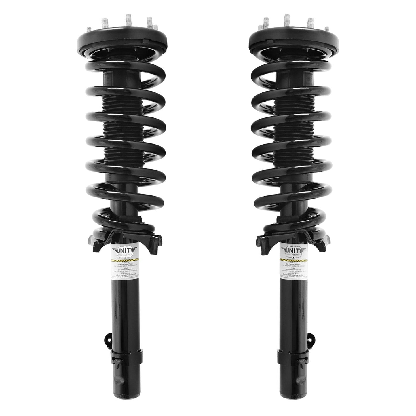 UNITY AUTOMOTIVE 2-11237-11238-001 Front 2 Wheel Complete Strut Assembly Kit 2008-2012 Honda Accord V6