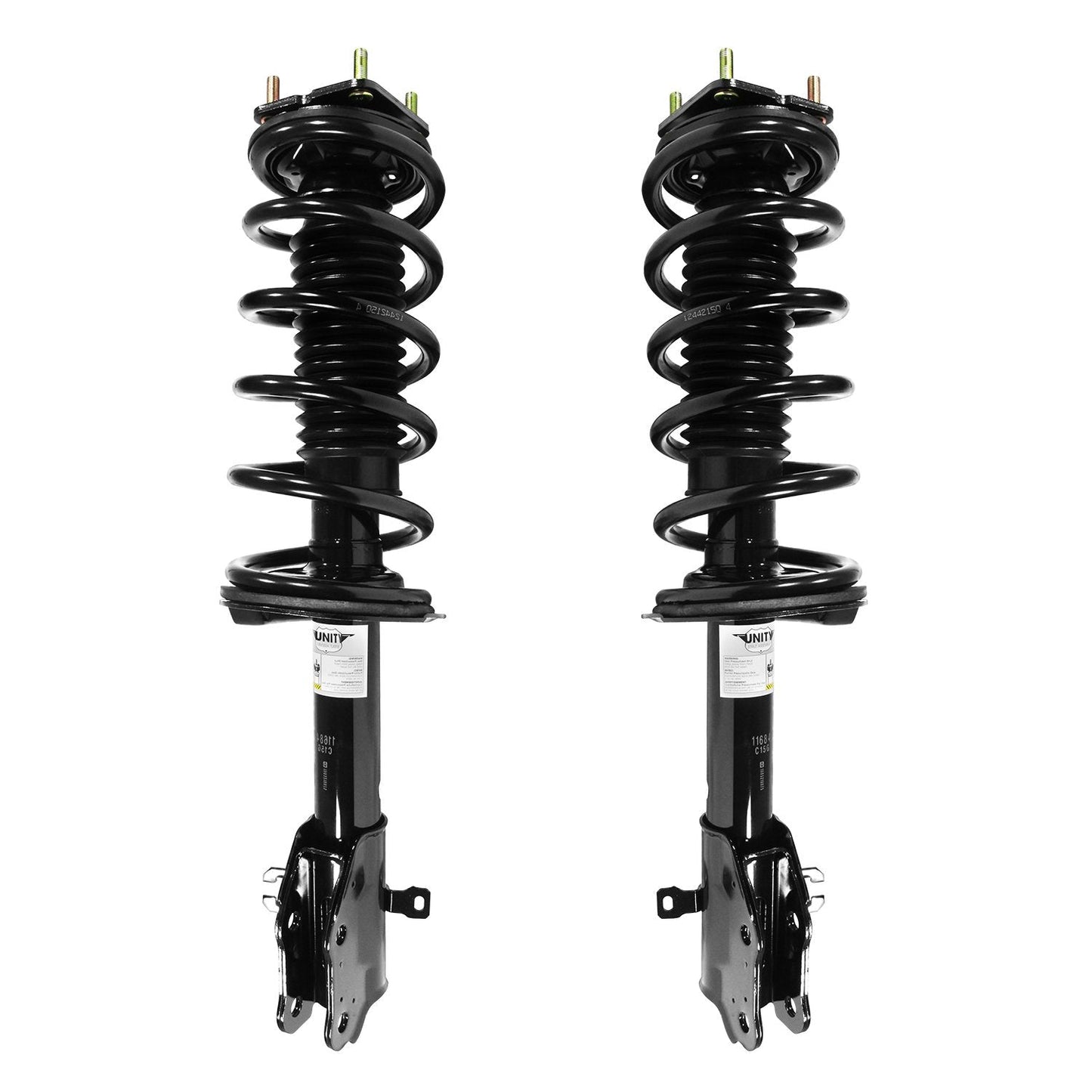 UNITY AUTOMOTIVE 2-11683-11684-001 Front 2 Wheel Complete Strut Assembly Kit 2007-2012 Mazda CX-7