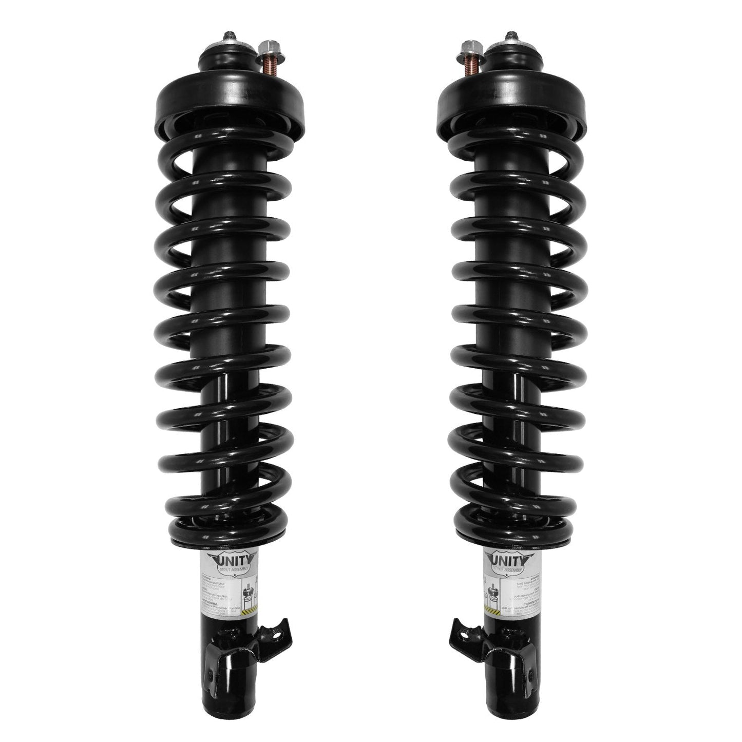 UNITY AUTOMOTIVE 2-11541-11542-001 Front 2 Wheel Complete Strut Assembly Kit 1992-1995 Honda Civic