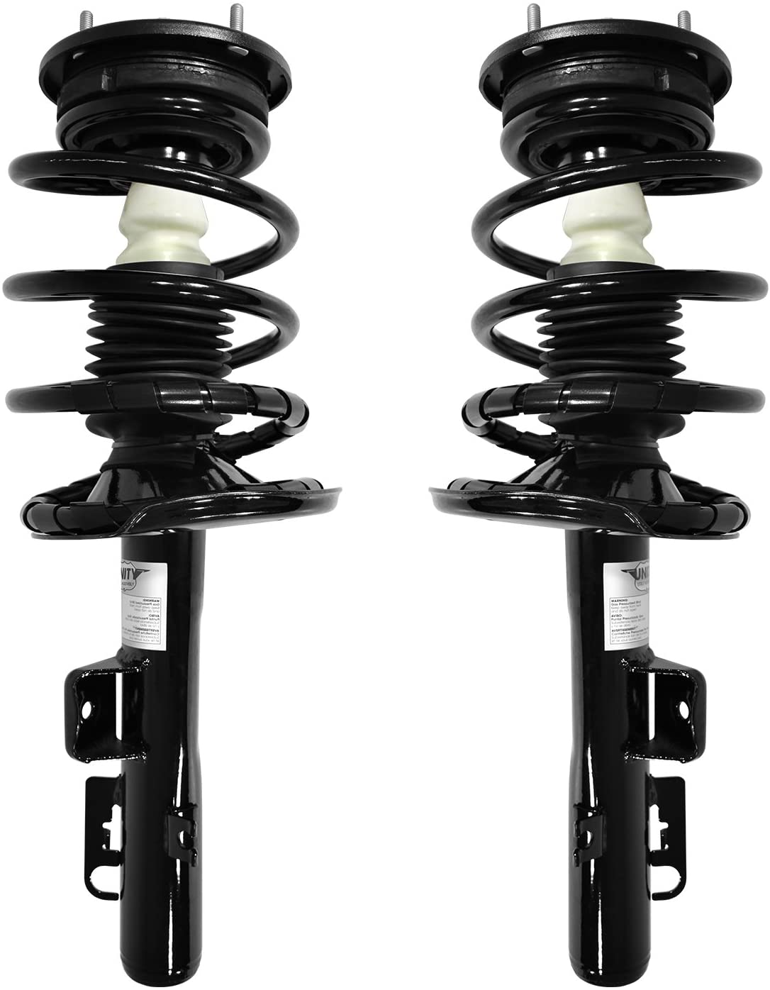 UNITY AUTOMOTIVE 2-11293-11294-001 Front 2 Wheel Complete Strut Assembly Kit 2005-2007 Ford Five Hundred
