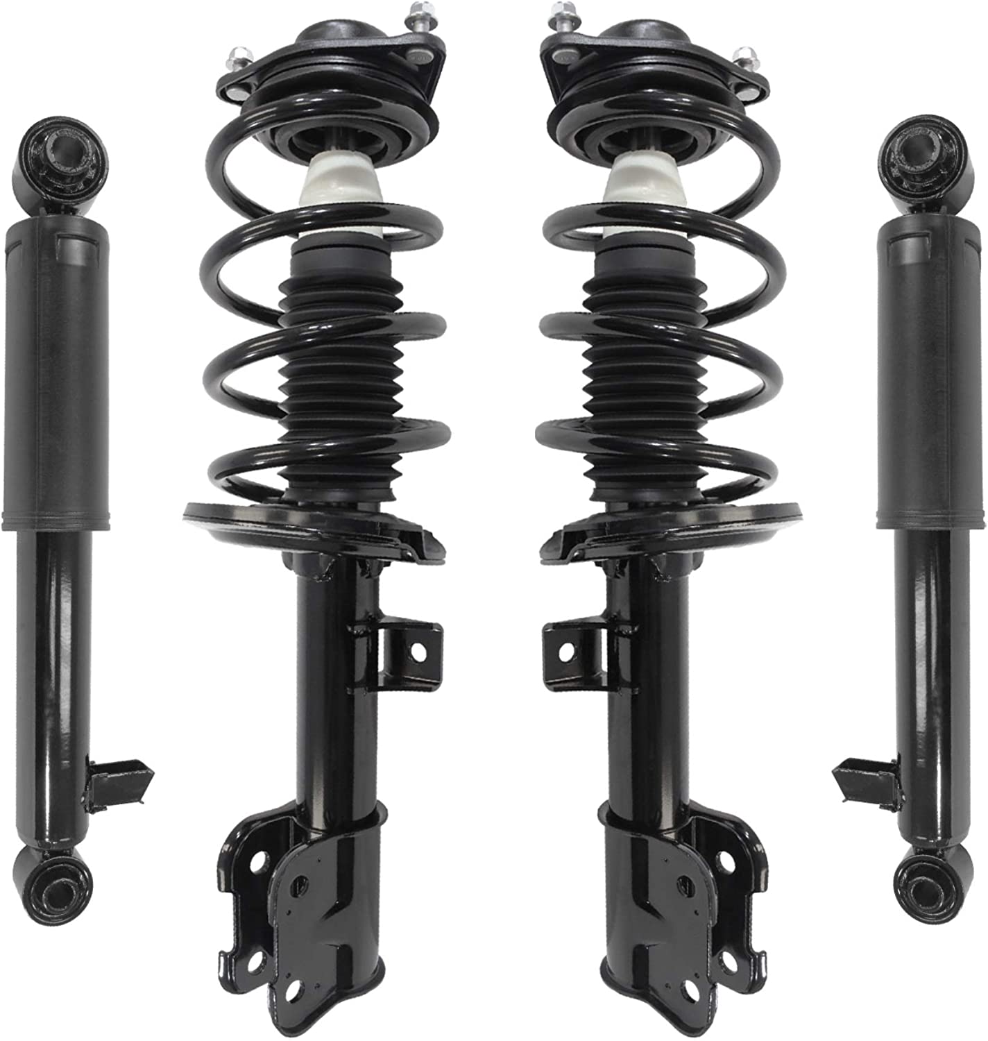 Unity Automotive 4-11365-259070-001 Front and Rear Replacement Complete Strut Assembly Shock Kit Fits 2015-2019 Hyundai Santa Fe