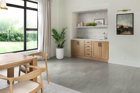 Modern 9X9 Beige Gray Design Porcelain Mosaic Tile B2C-DESIDI0909 - B2C TILE OUTLET