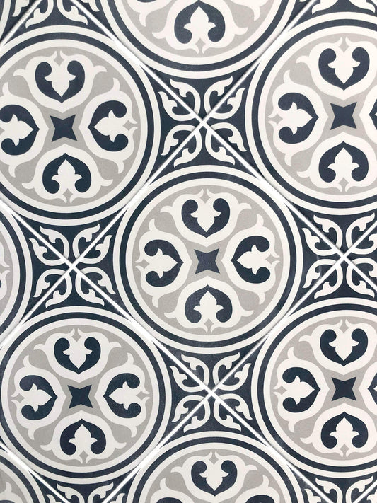Modern 9X9 Gray White Black Design Porcelain Mosaic Tile B2C-DESIMU0909 - B2C TILE OUTLET