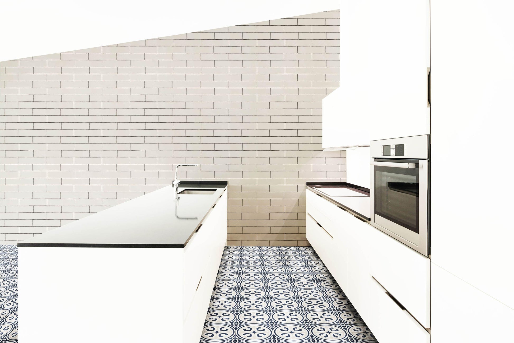 Modern 9X9 Gray White Black Design Porcelain Mosaic Tile B2C-DESIMU0909 - B2C TILE OUTLET