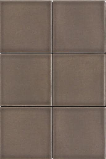 Modern 4X4 Gray Brown Square Glossy Ceramic Mosaic Tile B2C-KAZETA1216MO4P - B2C TILE OUTLET