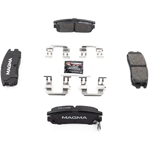 MAGMA Premium PMD580M Semi-Metallic Brake Pads, Rear