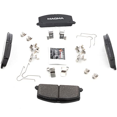 MAGMA Premium PMD242M Semi-Metallic Brake Pads, Front