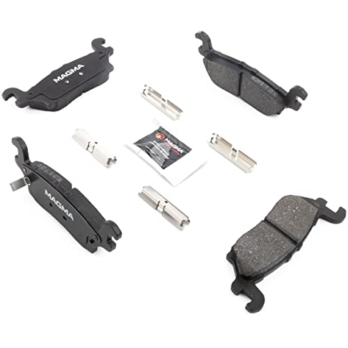 MAGMA Premium PMD1120M Semi-Metallic Brake Pads, Rear