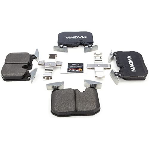 MAGMA Premium PMD1609M Semi-Metallic Brake Pads, Front