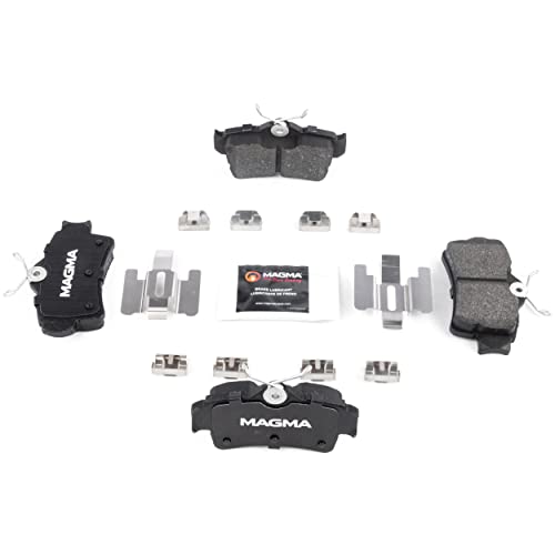 MAGMA Premium PMD627M Semi-Metallic Brake Pads, Rear