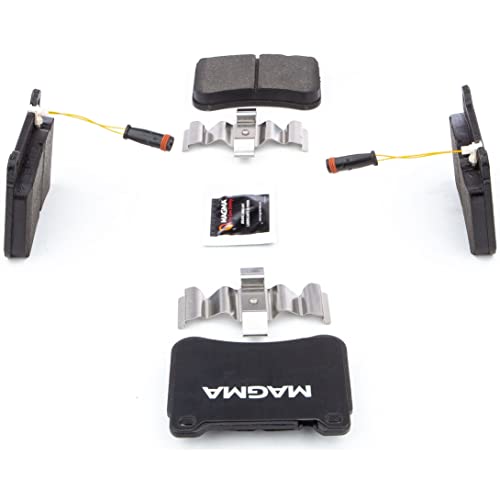 MAGMA Premium PMD1121M Semi-Metallic Brake Pads, Front