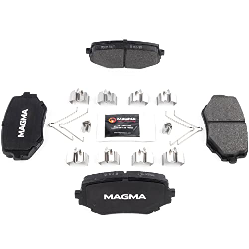 MAGMA Premium PMD680M Semi-Metallic Brake Pads, Front