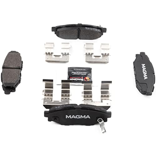 MAGMA Premium PMD1114M Semi-Metallic Brake Pads, Rear