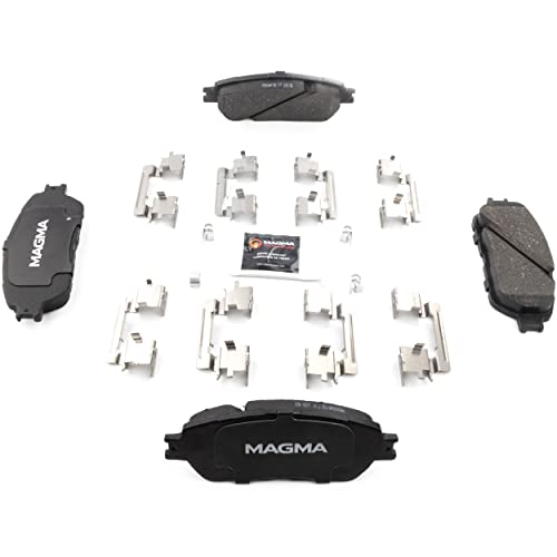 MAGMA Premium PMD906AM Semi-Metallic Brake Pads, Front