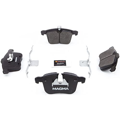 MAGMA Premium PMD1257M Semi-Metallic Brake Pads, Front