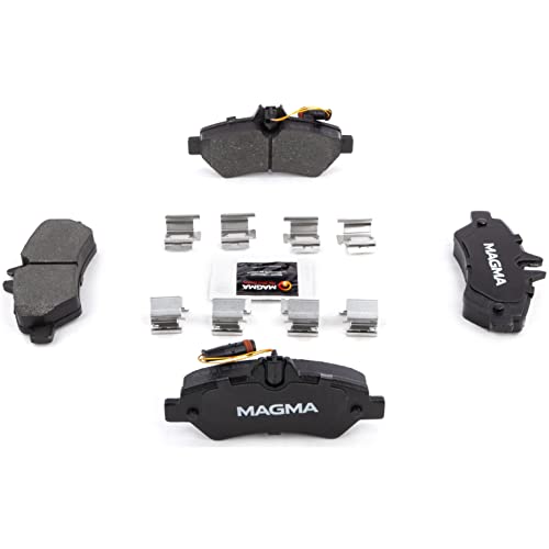 MAGMA Premium PMD1317M Semi-Metallic Brake Pads, Rear