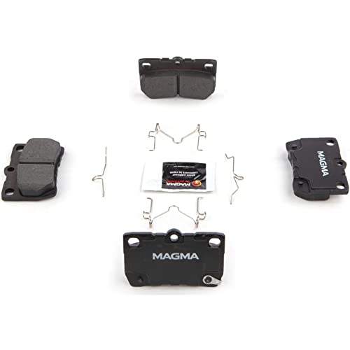 MAGMA Premium PMD1113C Ceramic Brake Pads, Rear