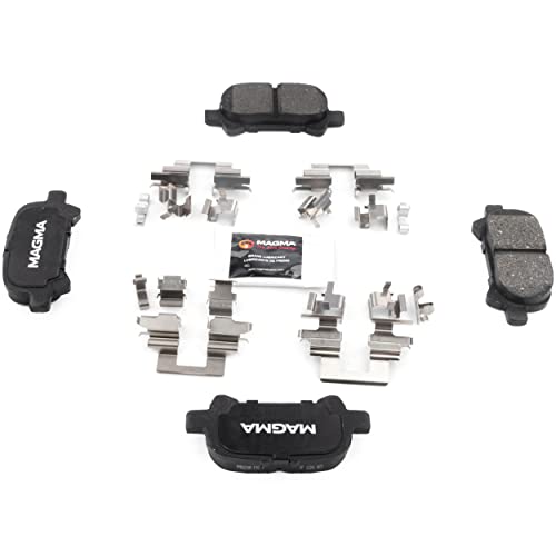 MAGMA Premium PMD828M Semi-Metallic Brake Pads, Rear