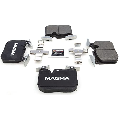 MAGMA Premium PMD1609M Semi-Metallic Brake Pads, Front