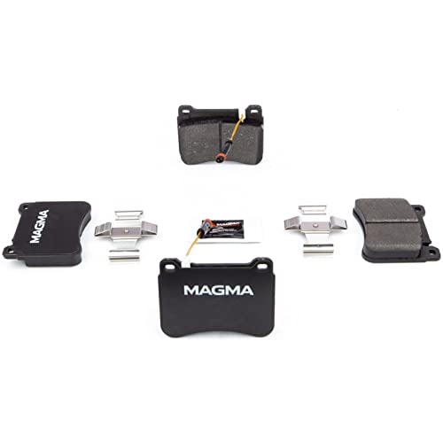 MAGMA Premium PMD1121M Semi-Metallic Brake Pads, Front