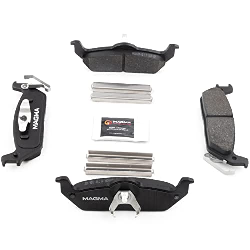 MAGMA Premium PMD1012M Semi-Metallic Brake Pads, Rear