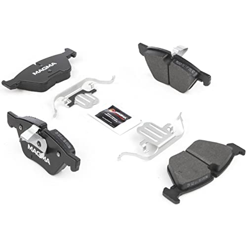MAGMA Premium PMD1061M Semi-Metallic Brake Pads, Front