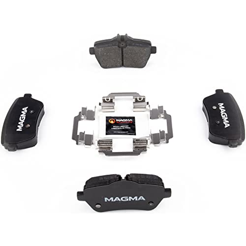 MAGMA Premium PMD1689M Semi-Metallic Brake Pads, Rear