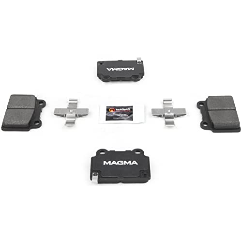 MAGMA Premium PMD1368M Semi-Metallic Brake Pads, Rear
