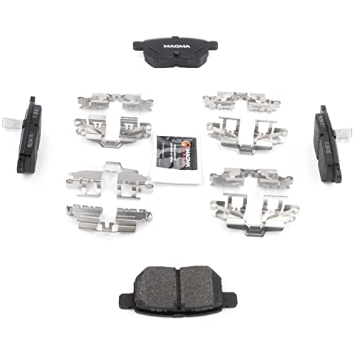 MAGMA Premium PMD1354M Semi-Metallic Brake Pads, Rear
