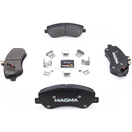 MAGMA Premium PMD1406M Semi-Metallic Brake Pads, Front