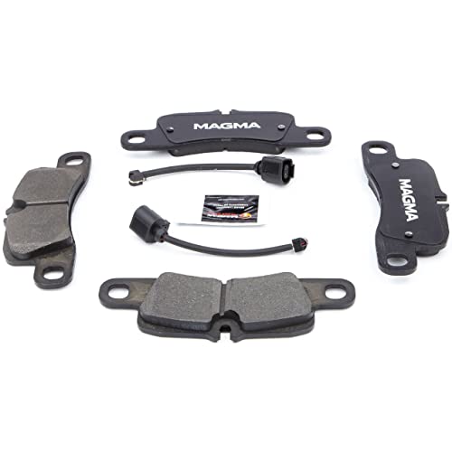 MAGMA Premium PMD1390M Semi-Metallic Brake Pads, Rear