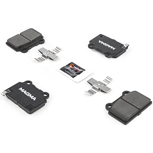 MAGMA Premium PMD1368M Semi-Metallic Brake Pads, Rear