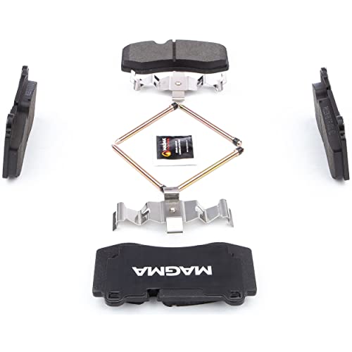 MAGMA Premium PMD1223M Semi-Metallic Brake Pads, Front