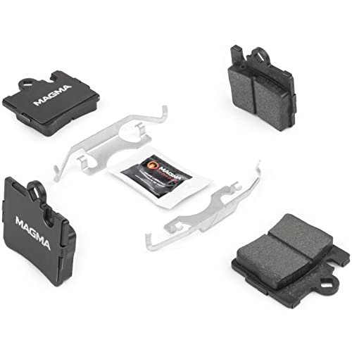 MAGMA Premium PMD848M Semi-Metallic Brake Pads, Rear