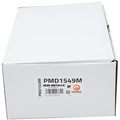 MAGMA Premium PMD1549M Semi-Metallic Brake Pads, Front