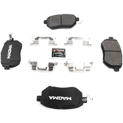 MAGMA Premium PMD969M Semi-Metallic Brake Pads, Front