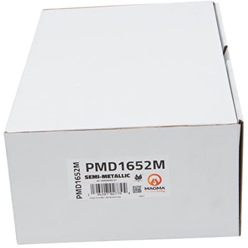 MAGMA Premium PMD1652M Semi-Metallic Brake Pads, Front