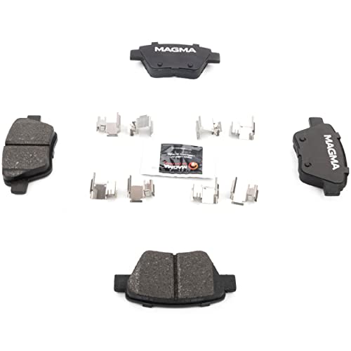 MAGMA Premium PMD1456M Semi-Metallic Brake Pads, Rear