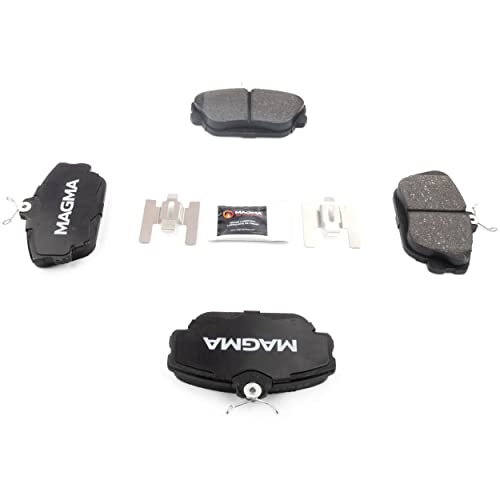 MAGMA Premium PMD598M Semi-Metallic Brake Pads, Front