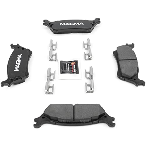 MAGMA Premium PMD1602C Ceramic Brake Pads, Rear
